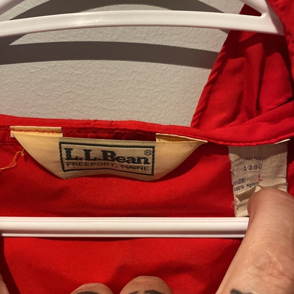 Mens large red ll bean anorak - Picture 2 of 6